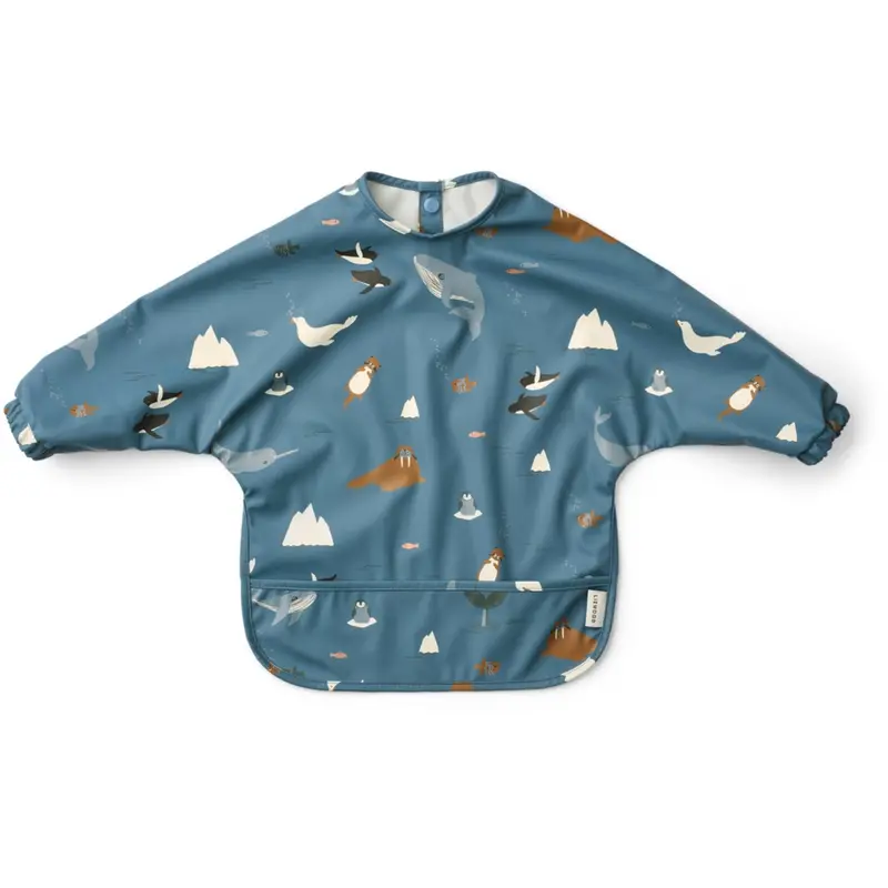 Liewood Arctic Sea / Ocean View Merle Printed Cape Bib 1