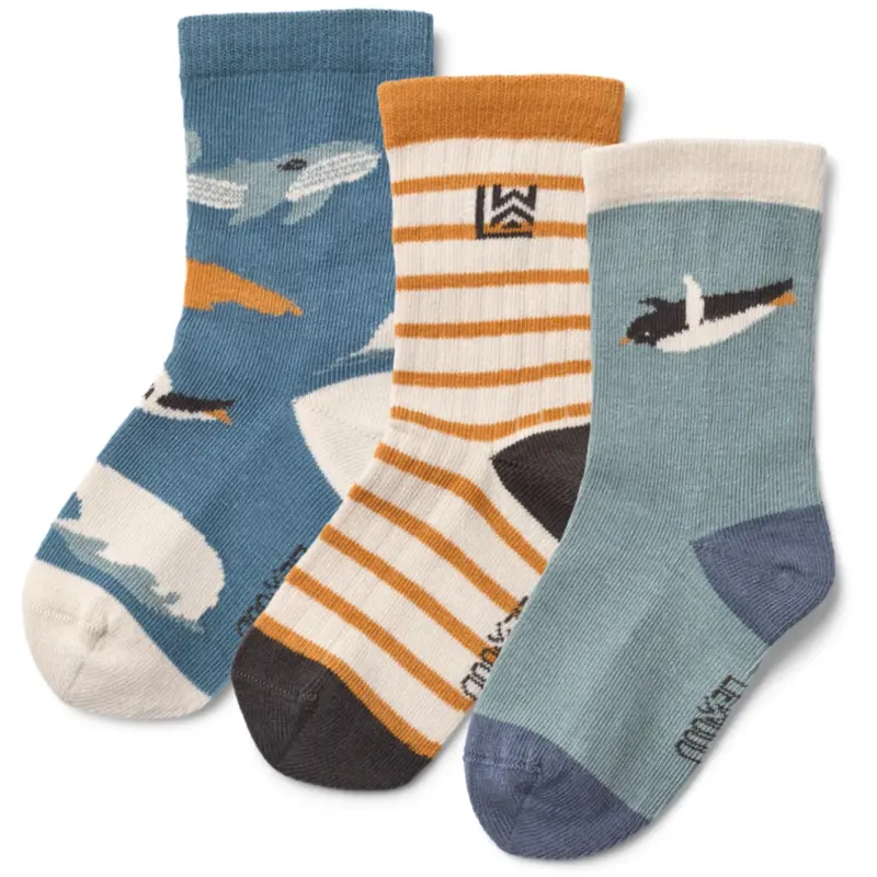 Liewood Arctic Sea / Ocean View Silas Socks 3-Pack 1