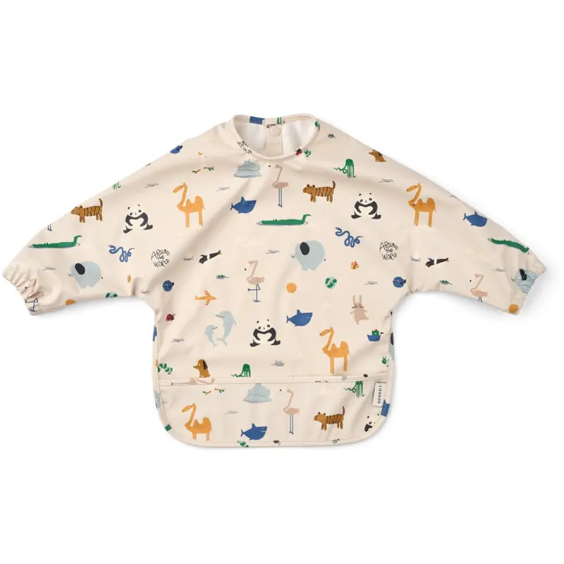 Liewood Around The World / Sandy Merle Printed Cape Bib 1