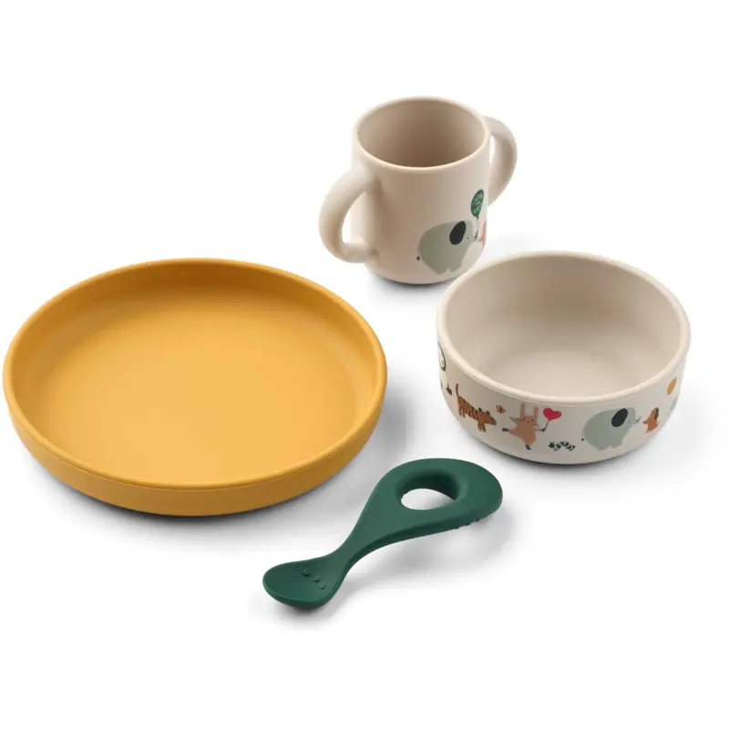 Liewood Around The World / Sandy Vivi Printed Tableware Set 1