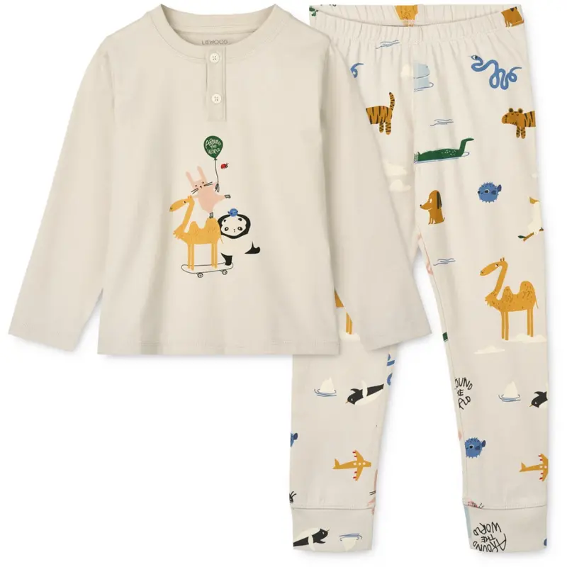 Liewood Around The World / Sandy Wilhelm Printed Pyjamas Set 1