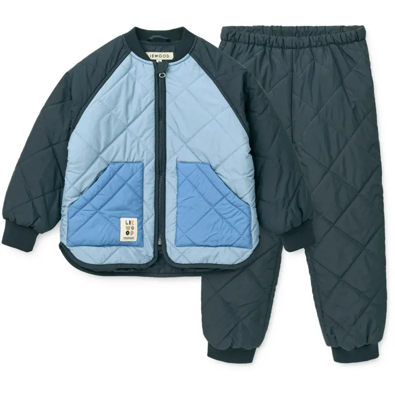 Liewood Beach Blue / Classic Navy / Mix Zella Thermo Set 1