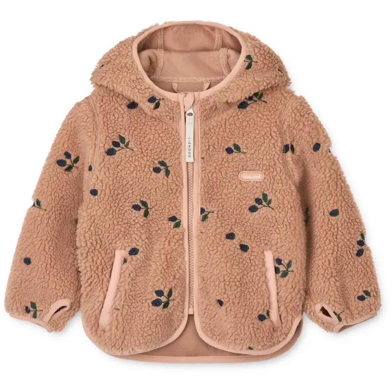 Liewood Berry / Pale Tuscany / Embroidery Mara Pile Jacket With Ears 1
