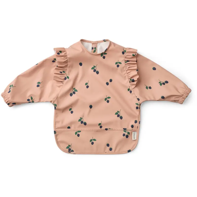 Liewood Berry / Pale Tuscany Merle Ruffle Cape Bib 1