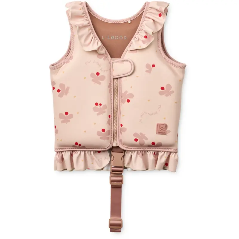 Liewood Butterfly / Apple Blossom Dove Swim Vest W Frill 1