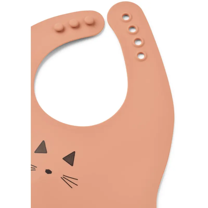 Liewood Cat Appleblossom / Tuscany Rose Ember Printed Bib 2-Pack 2