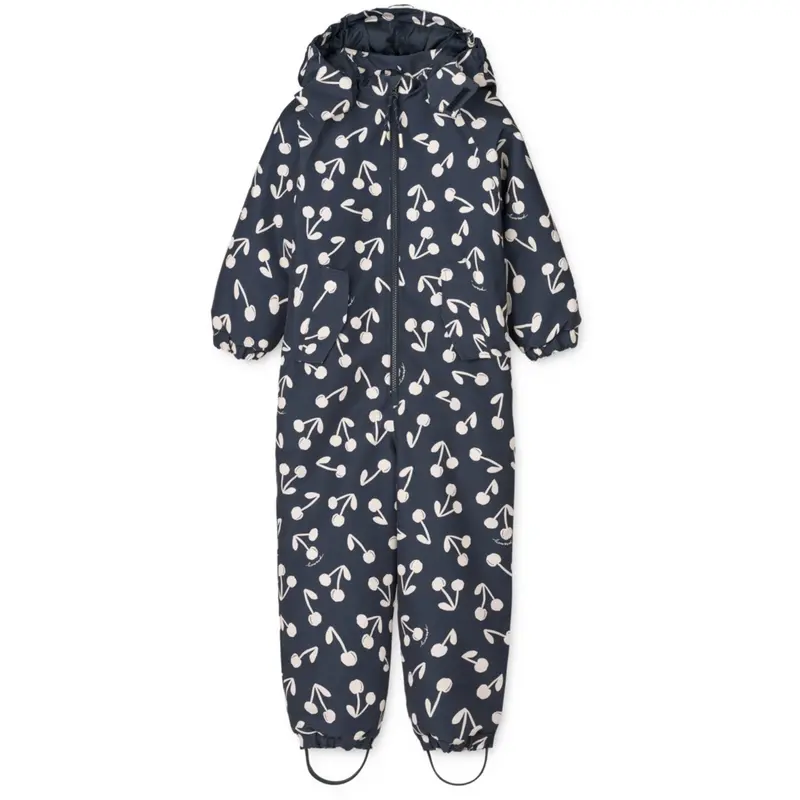 Liewood Cherry Blossom / Classic Navy Maddy Snowsuit 1