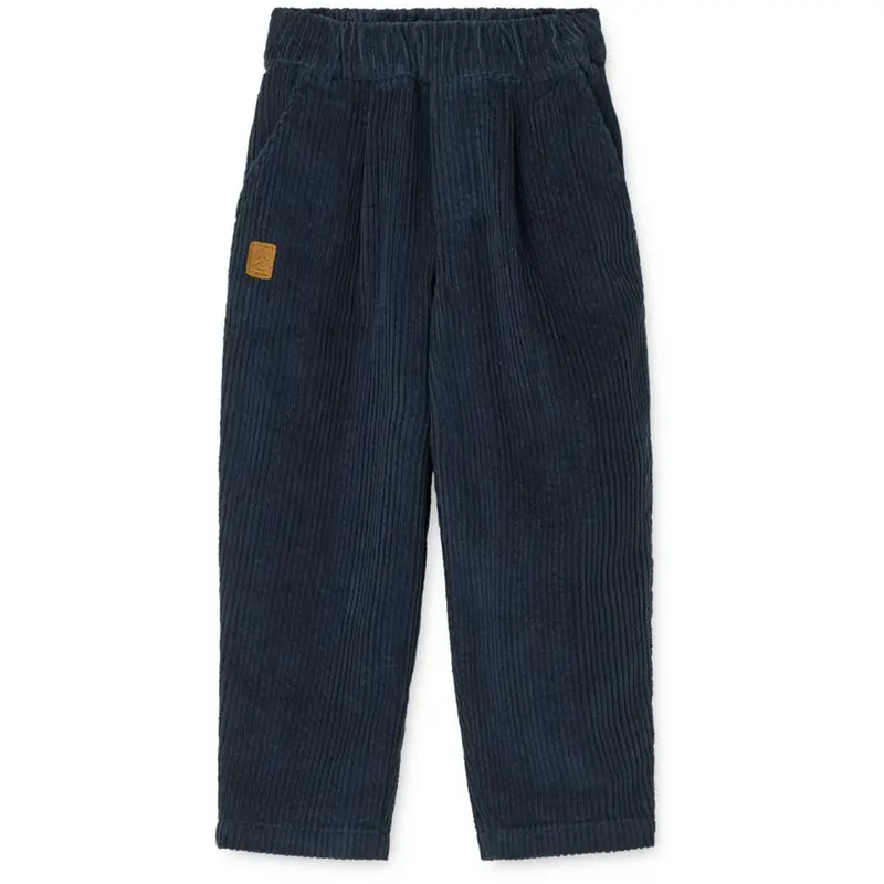 Liewood Classic Navy Borris Corduroy Pants 1