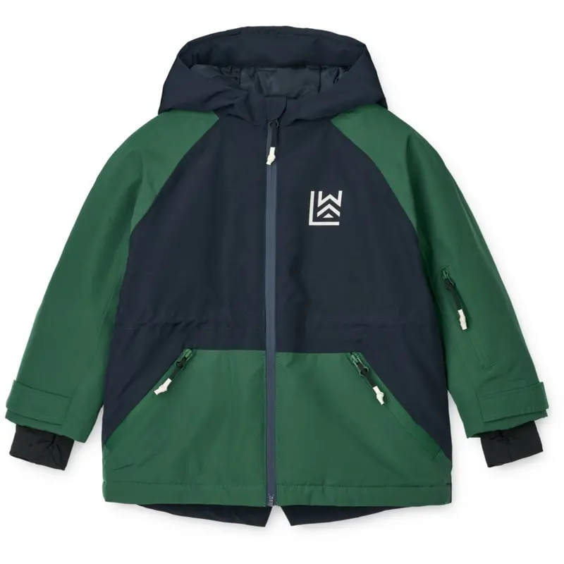 Liewood Classic Navy / Garden Green Kalle Jacket 1