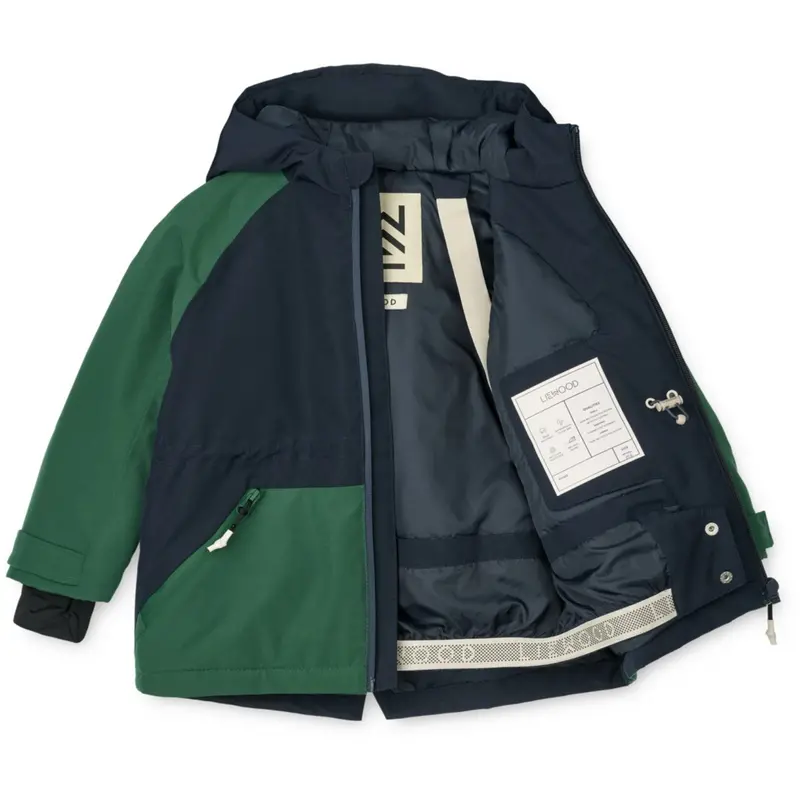 Liewood Classic Navy / Garden Green Kalle Jacket 5