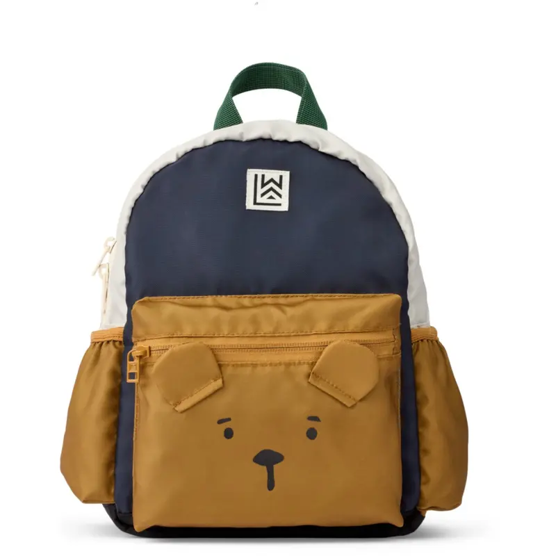Liewood Classic Navy Multi Mix Andreas Bear Backpack 1