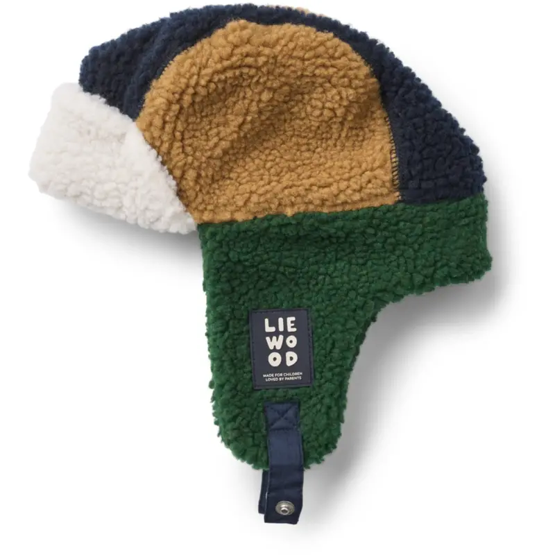 Liewood Classic Navy Multi Mix Bravo Pile Hat 1