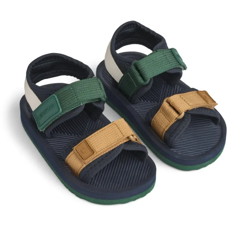 Liewood Classic Navy Multi Mix Monty Sandals 1
