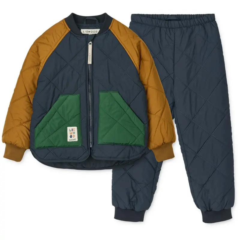 Liewood Classic Navy Multi Mix Zella Thermo Set 1