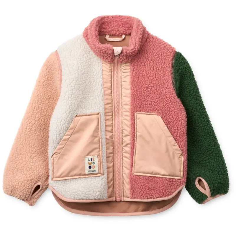 Liewood Dusty Rose Multi Mix Noam Pile Jacket 1