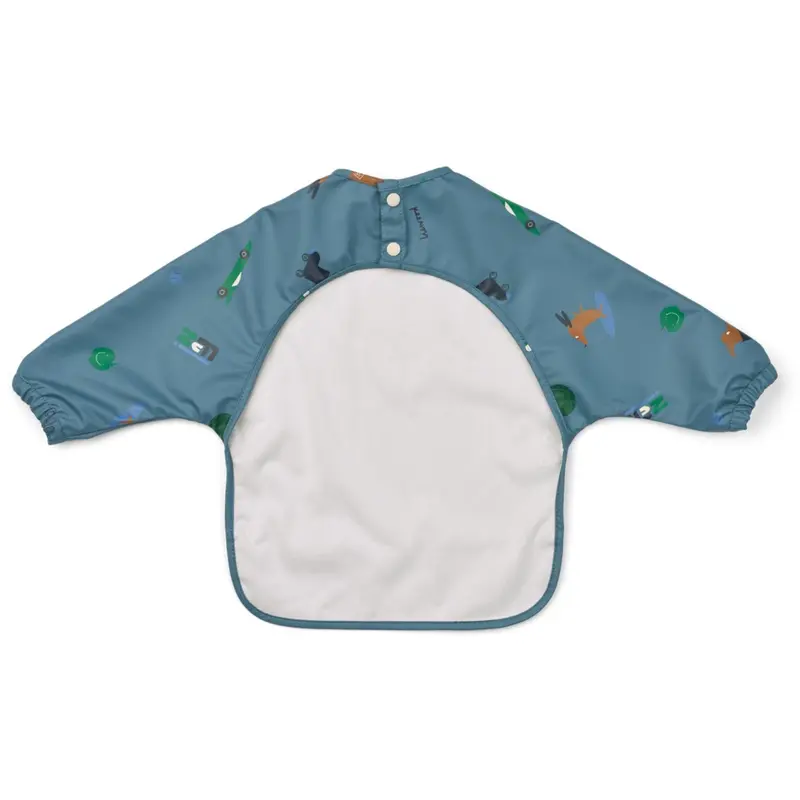 Liewood Fun / Beach Blue Merle Printed Cape Bib 2