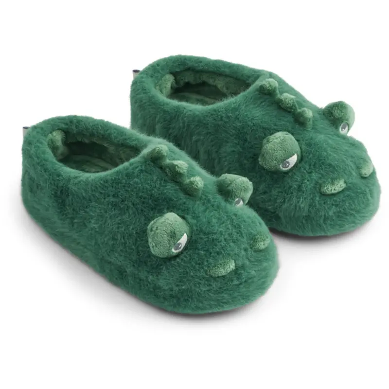 Liewood Garden Green Aviaja Crocodile Slippers 1