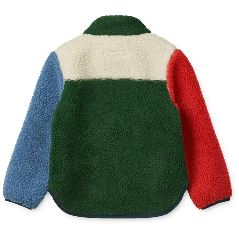 Liewood Garden Green Multi Mix Noam Pile Jacket 8