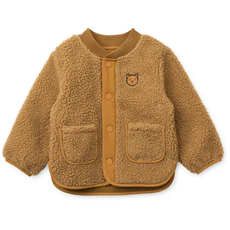 Liewood Golden Caramel Lora Pile Jacket 1