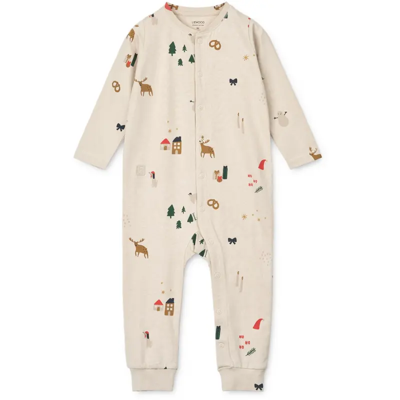 Liewood Holiday / Sandy Birk Printed Pyjamas Jumpsuit 1