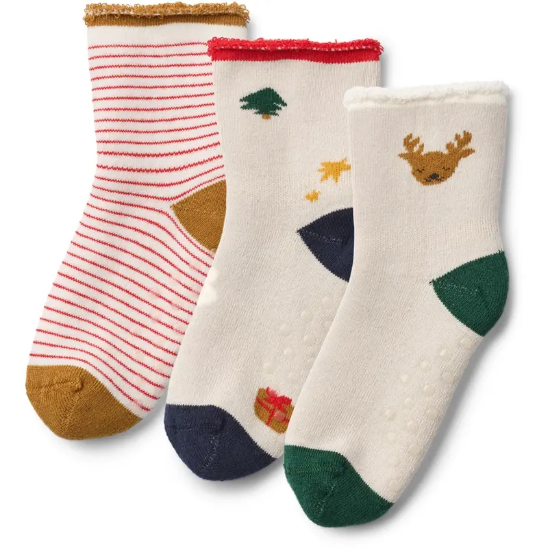 Liewood Holiday / Sandy Eloy Baby Socks 3-Pack 1