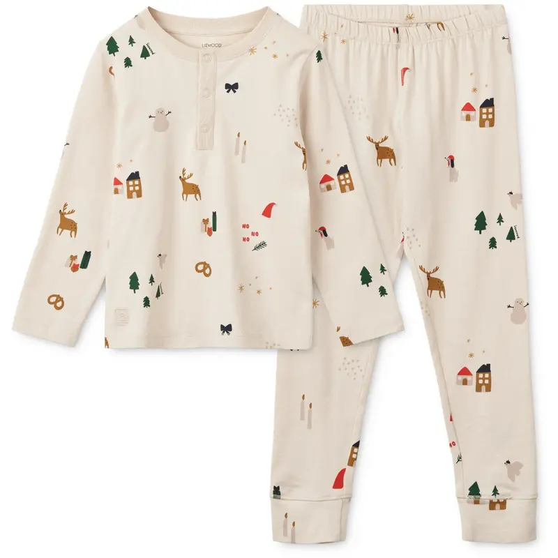 Liewood Holiday / Sandy Wilhelm Printed Pyjamas Set 1