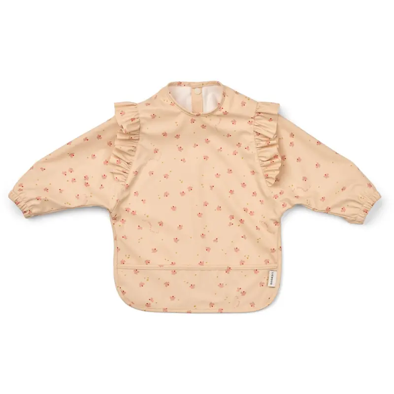 Liewood Mini Butterfly / Apple Blossom Merle Ruffle Cape Bib 1