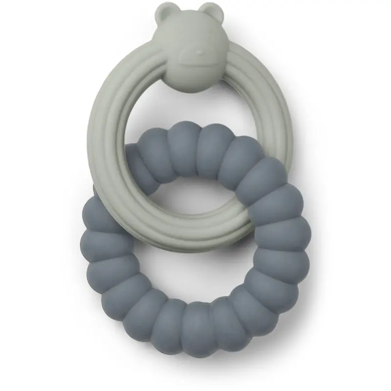 Liewood Mr Bear Blue Mix Herbert Mr. Bear Teether 1
