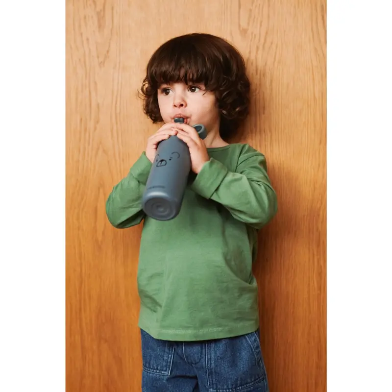 Liewood Mr Bear Whale Blue Falk Water Bottle 350 Ml 2