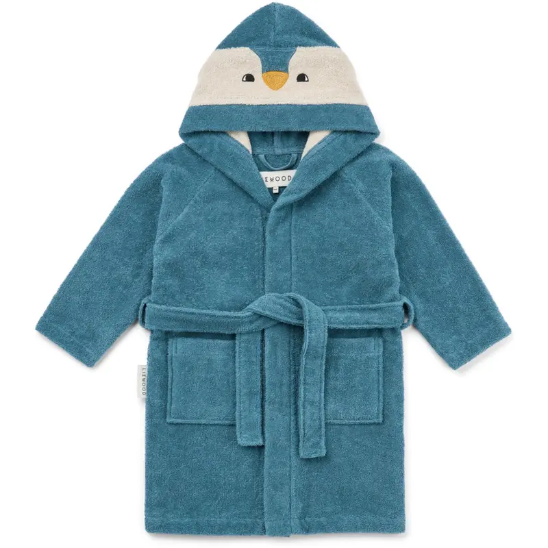 Liewood Oceanview Mix Lily Penguin Bathrobe 1