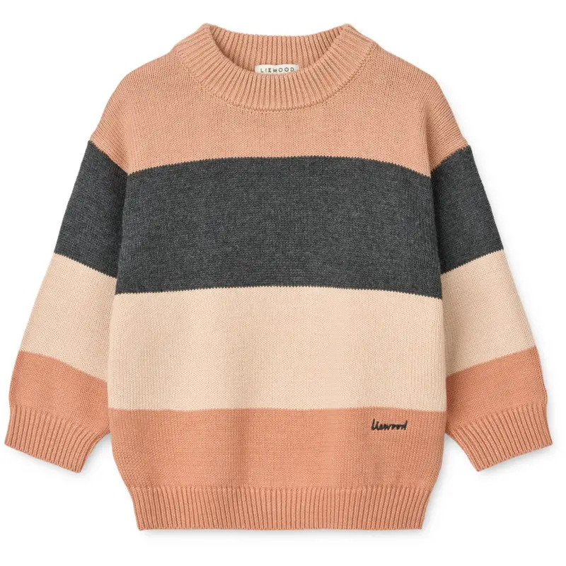 Liewood Pale Tuscany Multi Mix Orlane Stripe Knit Jumper 1
