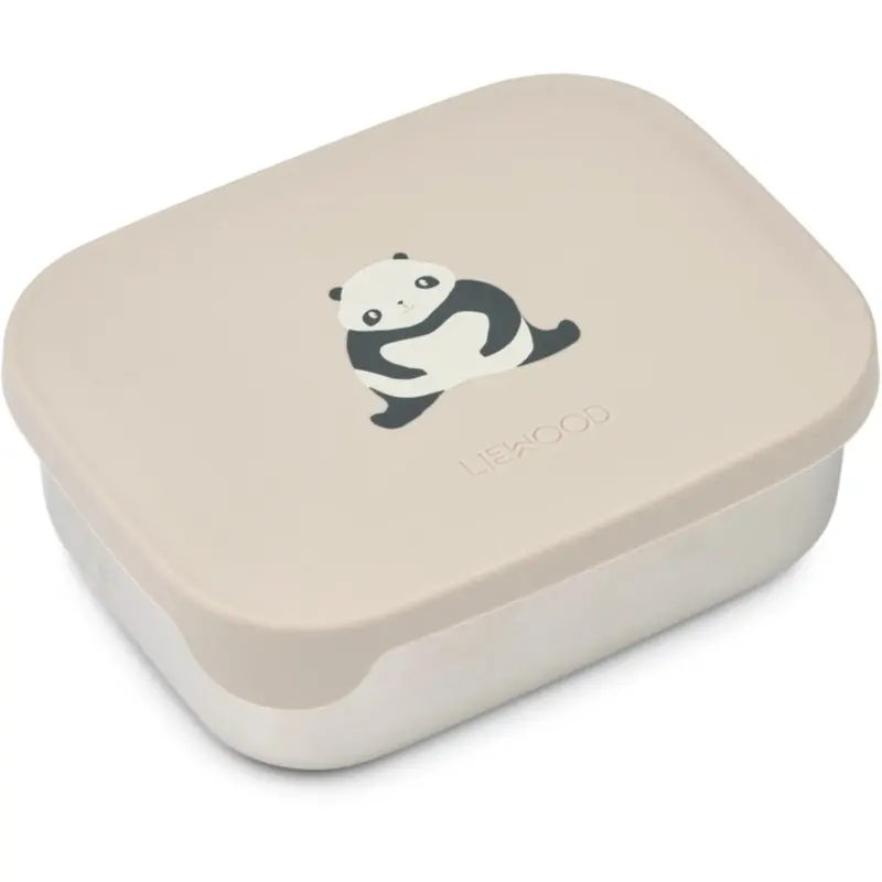 Liewood Panda / Sandy / Dark Grey Arthur Printed Lunchbox 1