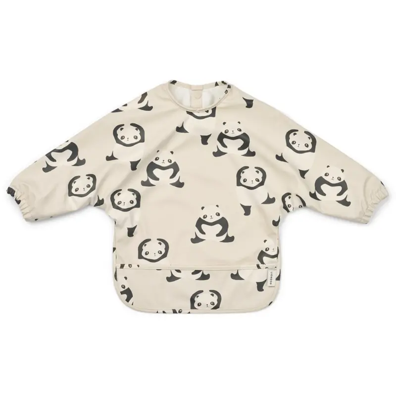 Liewood Panda / Sandy Merle Printed Cape Bib 1