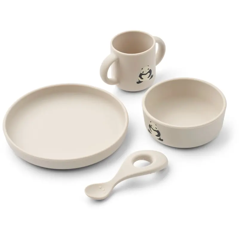 Liewood Panda / Sandy Vivi Printed Tableware Set 1
