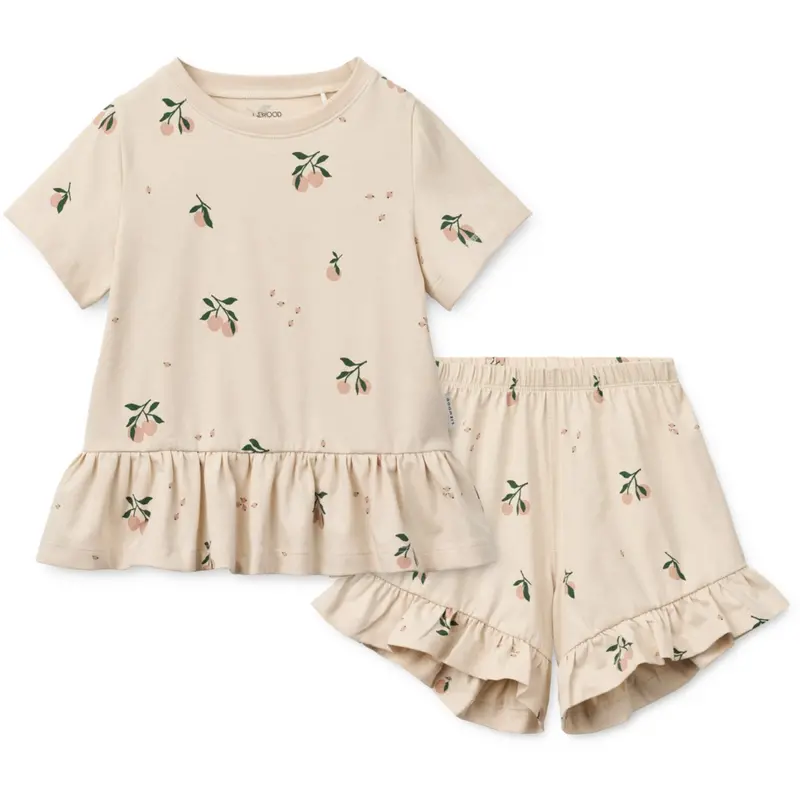 Liewood Peach Mini / Sea Shell Ilford Set With Frills 1