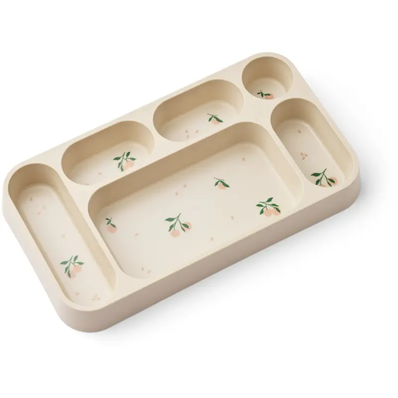 Liewood Peach / Sea Shell Mosu Divider Plate 1