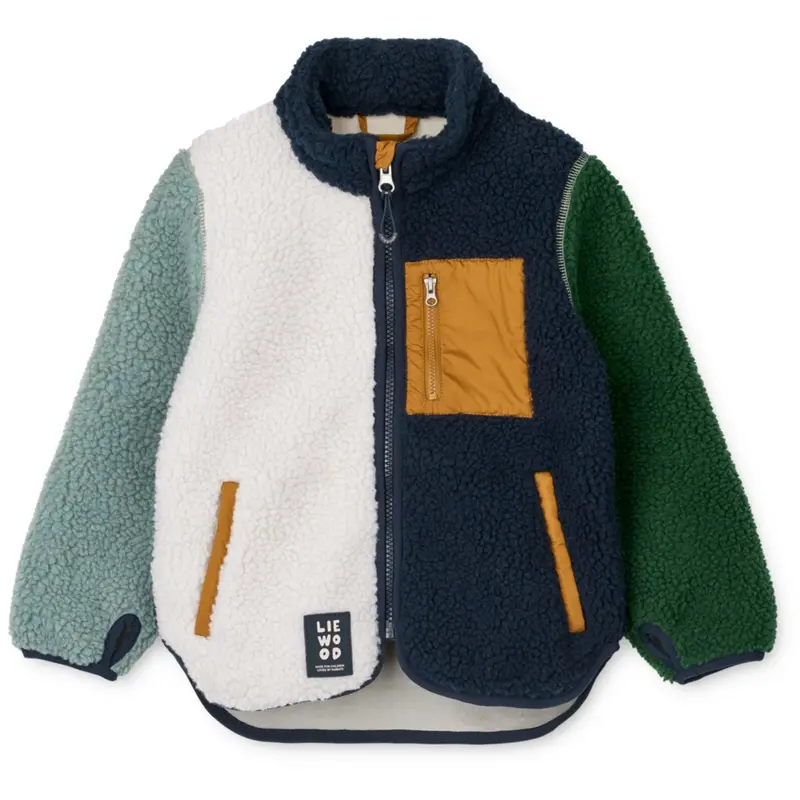 Liewood Peppermint Multi Mix Nolan Pile Jacket 1