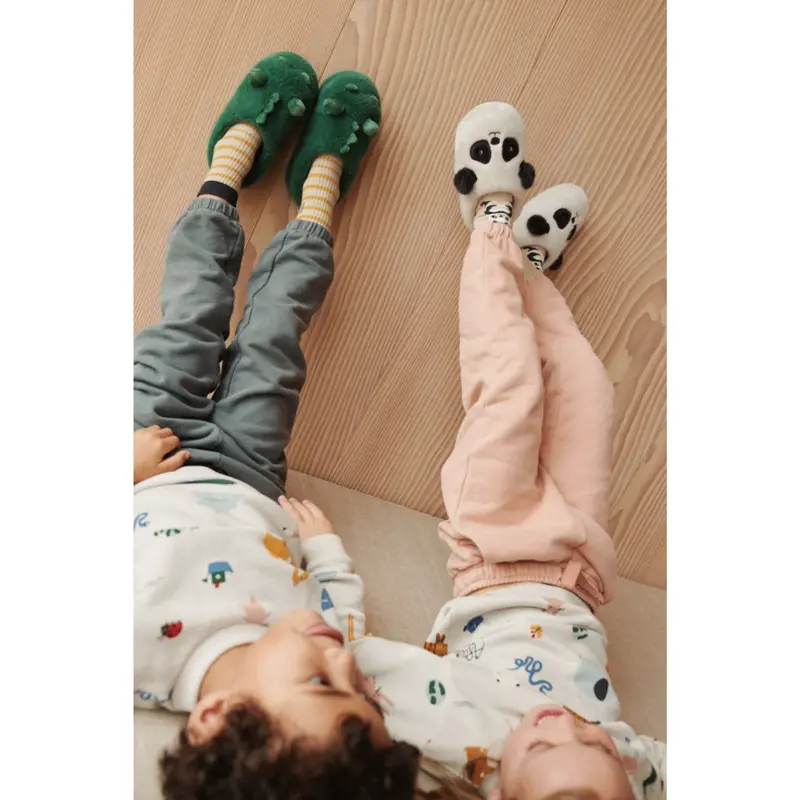 Liewood Sandy / Dark Grey Aviaja Panda Slippers 2