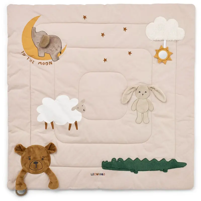 Liewood Sandy Multi Mix Bernet Classic Activity Blanket 1