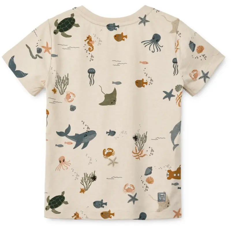 Liewood Sea Creature / Sandy Apia Printed Shortsleeve T-Shirt 3