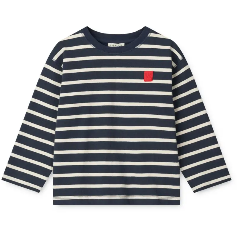 Liewood Stripe Classic Navy / Creme De La Creme Tyler Stripe Longsleeve T-Shirt 1