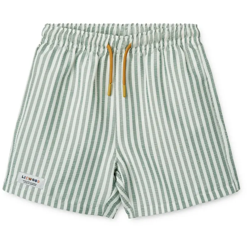 Liewood Stripe Peppermint / Crisp White Duke Stripe Board Shorts 1