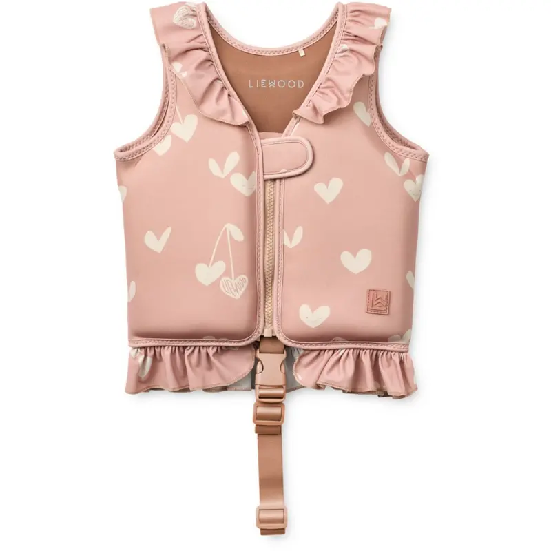 Liewood Sweethearts / Pale Tuscany Dove Swim Vest W Frill 1