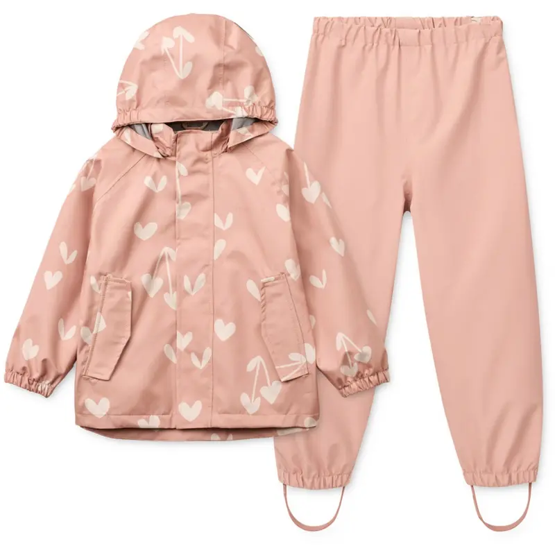 Liewood Sweethearts / Pale Tuscany Pedia Rainwear Set 1