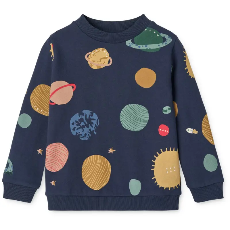 Liewood Universe / Classic Navy Thora Printed Sweatshirt 1