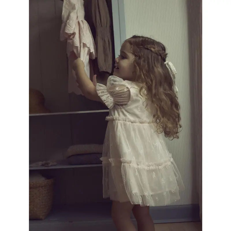 Lil'atelier Almost Mauve Nmfrosetta Ss Loose Dress Lil 2