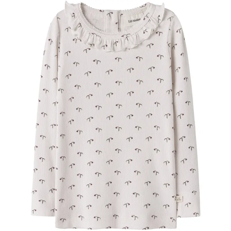 Lil'atelier Almost Mauve Tulip Nmfgago Kis Ls Slim Top Lil 1