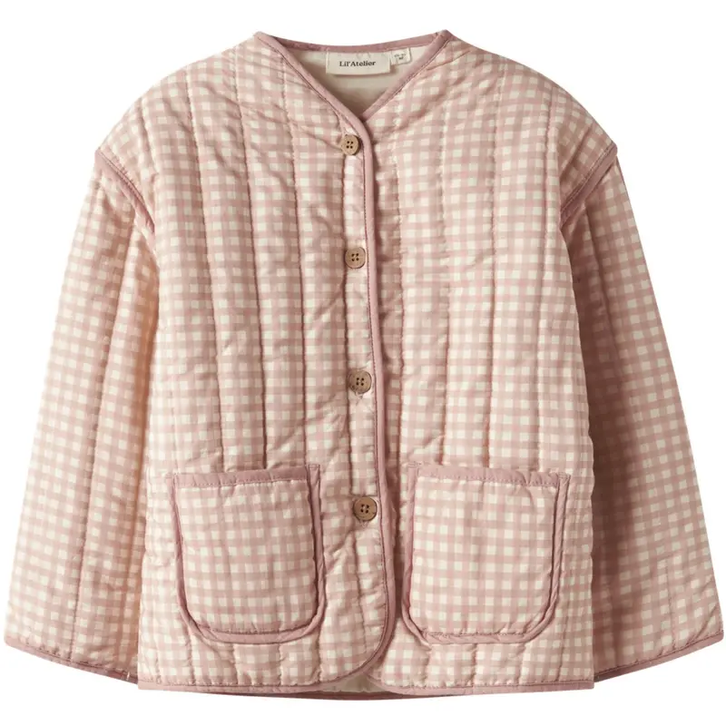 Lil'atelier Cameo Rose Sun Nmflarose Ls Quilt Jacket Lil 1