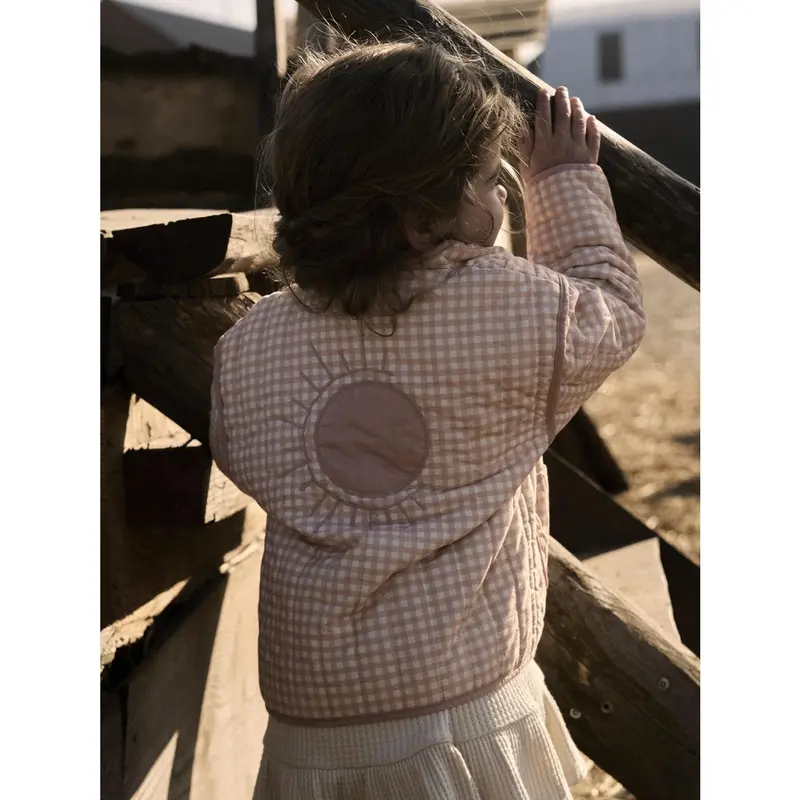 Lil'atelier Cameo Rose Sun Nmflarose Ls Quilt Jacket Lil 3