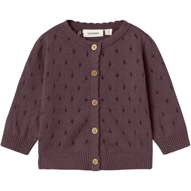 Lil'atelier Catawba Grape Nbfnimi Ls Knit Card Lil 1